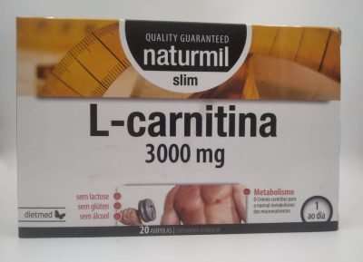 L-Carnitina 3.000 mg Slim · Naturmil · 20 ampollas
