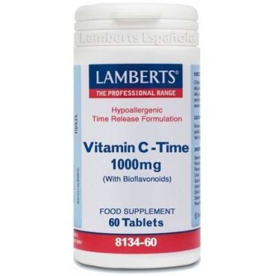 Vitamina C 1000 mg Lamberts, 60 tabletas