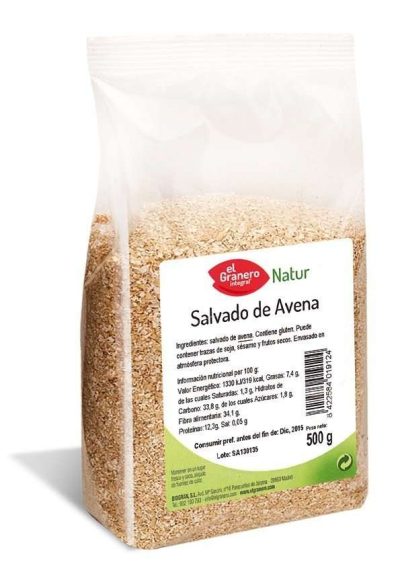 Salvado de Avena Ecológico 500 gr El Granero