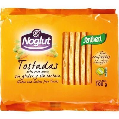 SANTIVERI Noglut tostadas ligeras sin gluten y sin lactosa estuche 100 g