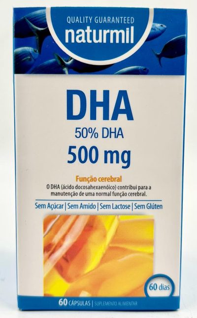 DHA 500 mg 60 cápsulas - naturmil