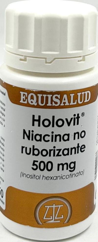 Holovit niacina no ruborizante 500 mg 50 cápsulas - Equisalud