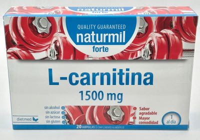 L-Carnitina Forte 1.500 mg 20 ampollas 15 ml -naturmil