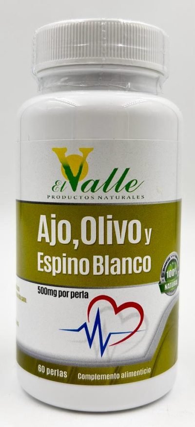 Ajo, Olivo y Espino Blanco 500 mg 60 perlas - Dietmed