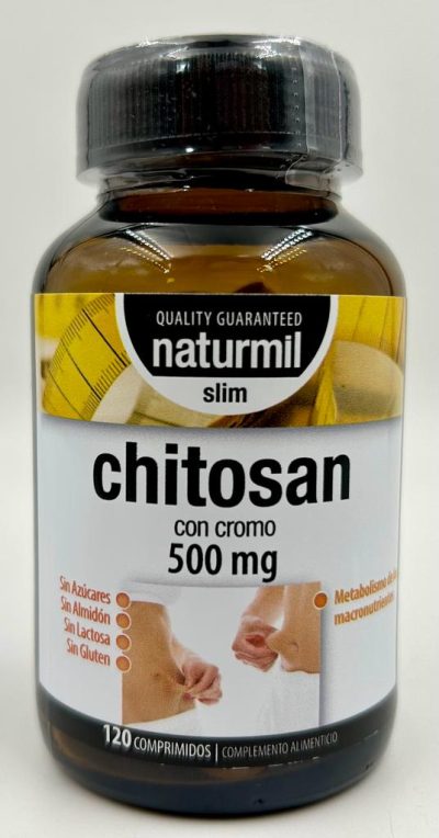 Chitosan con Cromo 500 mg 120 comprimidos naturmil
