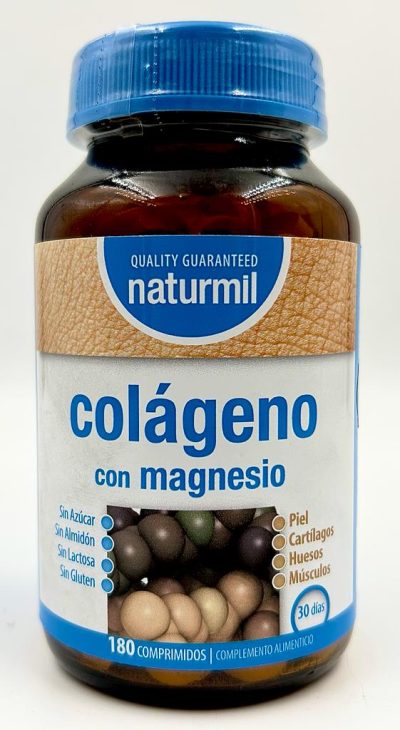 Colágeno con magnesio 180 comprimidos - naturmil