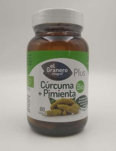 Cúrcuma + Pimienta Bio - El Granero - 60 cápsulas