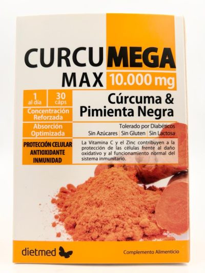 Curcumega Max 10.000 mg 30 cápsulas dietmed