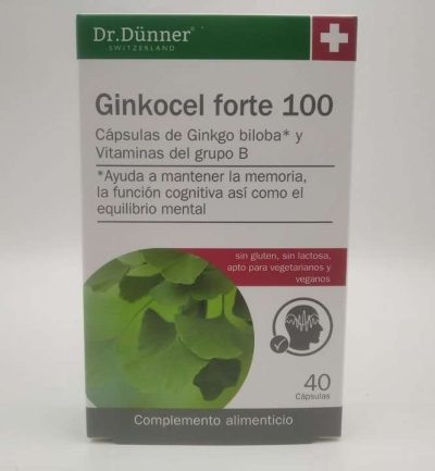 Ginkocel Forte 100 - Dr Dünner - 40 cápsulas
