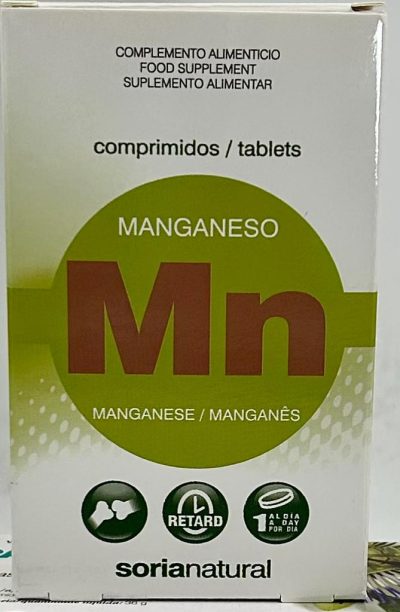 Manganeso  24 comprimidos -sol natural