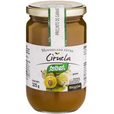 Mermelada Extra Ciruela con fructosa 325 g Santiveri