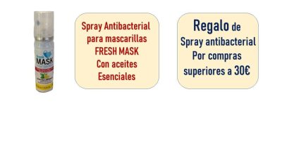 Producto regalo spray Mascarillas