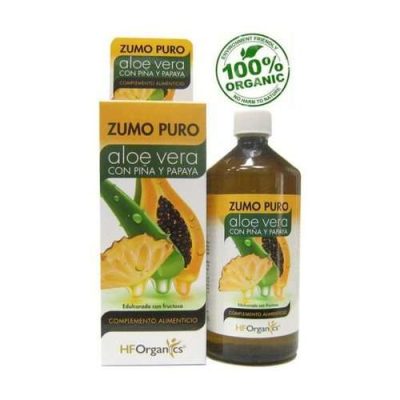 Zumo Puro de Aloe Vera - Piña y Papaya - Herbofarm - 1000 ml